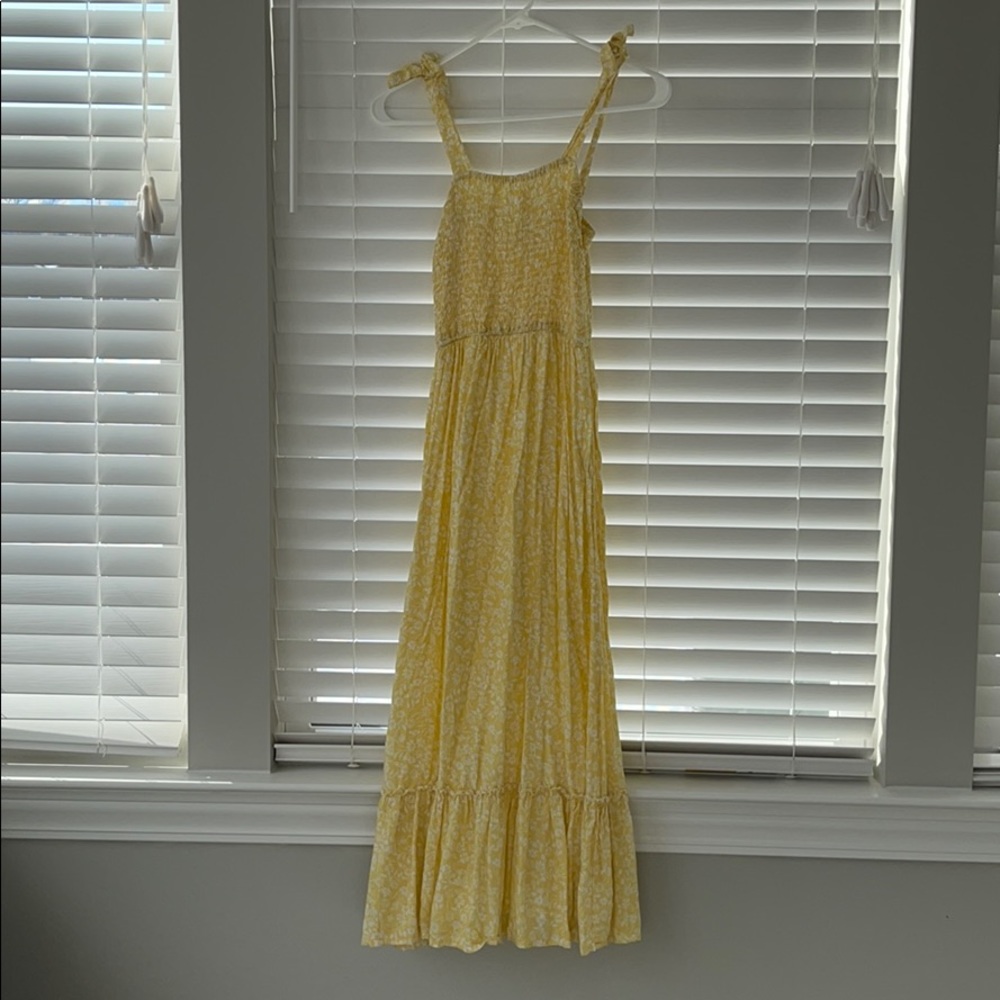Floral yellow maxi